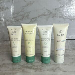 JAFRA hydration calming mask, day therapy, night therapy & hand scrub bundle